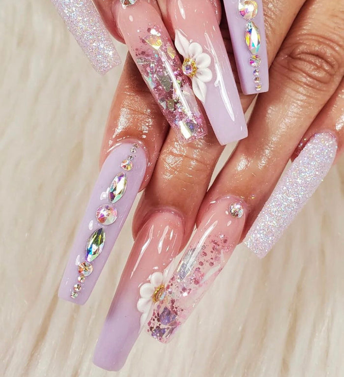 4pcs 3D Flower Nail - Acrylic Flowers For Nail Arts