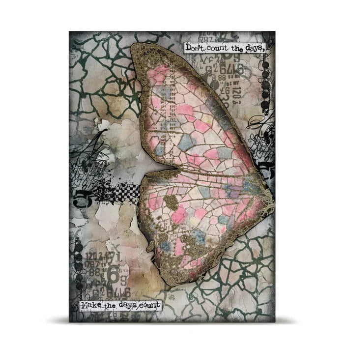 AALL and Create Stamp Set - 372 - Textural Elements. Size: 10cmx15cm | 3.9"x5.9". Available at Embellish Away located in Bowmanville Ontario Canada. Example by brand ambassador.