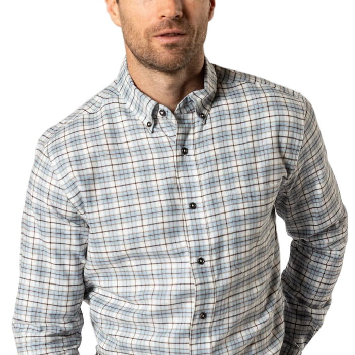 Duck Head Men's Long Sleeve Cotton Flannel Sport Shirt - Layne Plaid