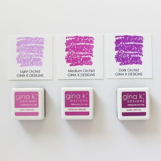Gina K. Designs - Color Companions Ink Cube Set - Orchid. Gina K. Designs Ink Cubes are acid-free and PH-Neutral. They are convenient for travel and easy to store. They are an economic way to collect lots of colors. Available at Embellish Away located in Bowmanville Ontario Canada.