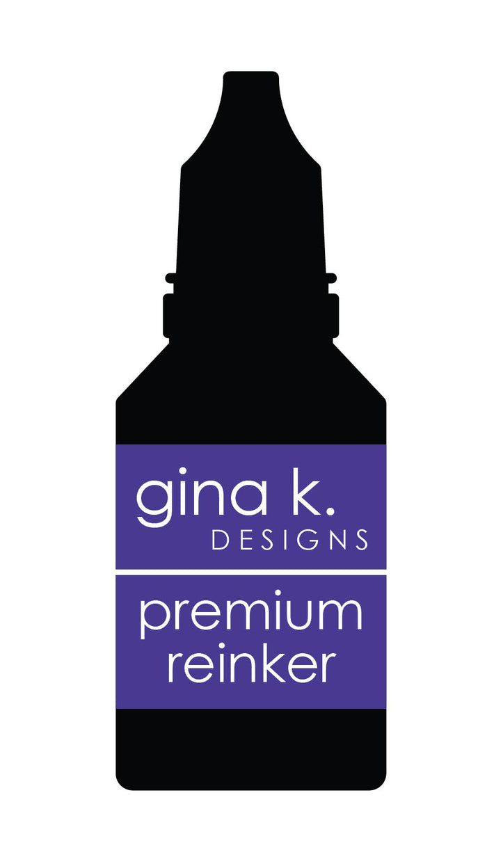 Gina K. Designs - Ink Refills - Orchid & Lilac. These Acid Free and PH-Neutral. Use to re-ink Gina K. Designs Color Coordinates Ink Pad and for other techniques. Available: Orchid Light, Orchid Medium, Orchid Dark, Lilac Light, Lilac Medium, Lilac Dark. Available at Embellish Away located in Bowmanville Ontario Canada.