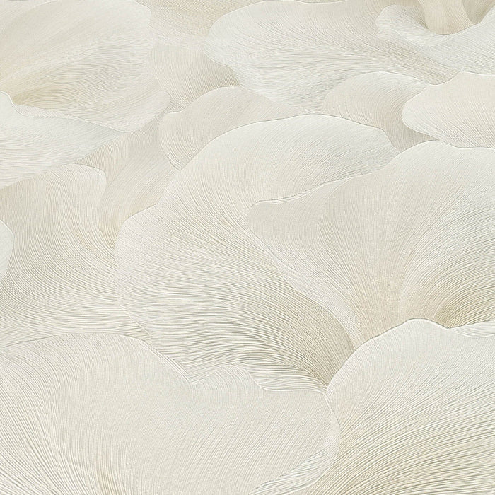 Halie Cream Abstract Floral Petal Wallpaper Home Improvement