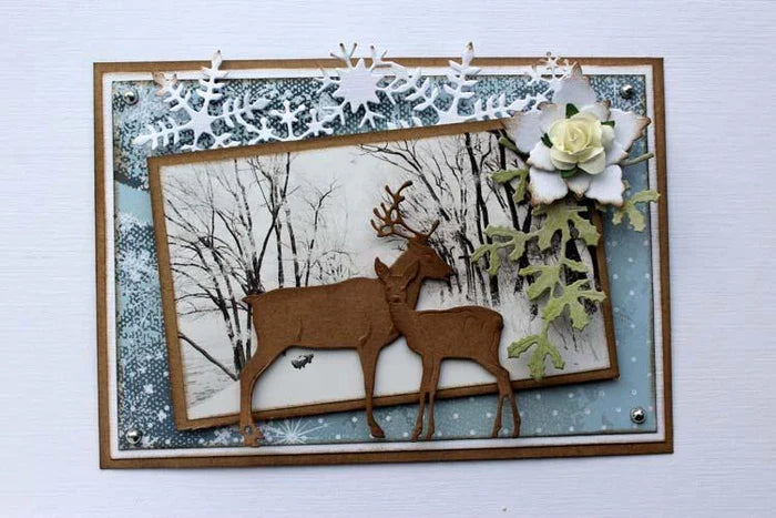 Joy! Crafts - Die - Deer. Available at Embellish Away located in Bowmanville Ontario Canada. Example by Brand Ambassador.