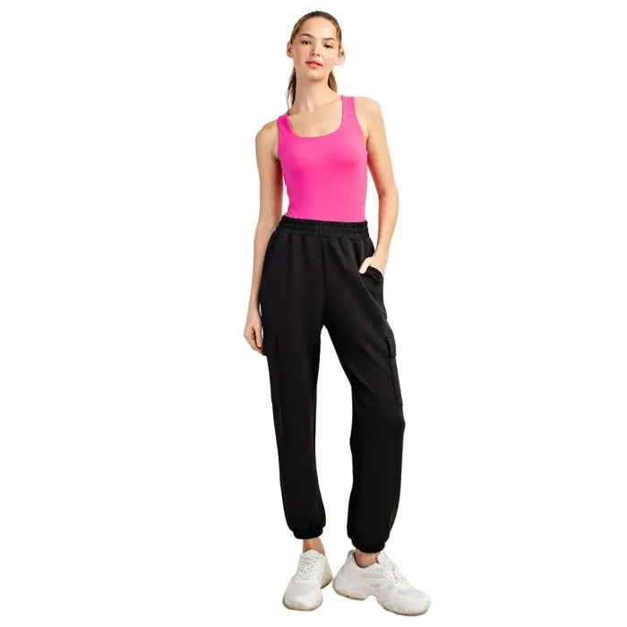 Rae Mode Women's Modal Scuba Cargo Joggers