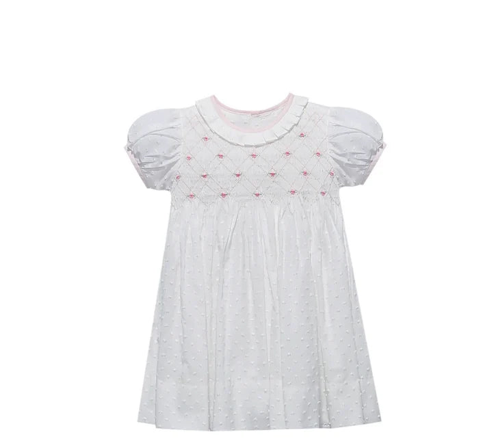 RN White Juliette Dress-Darlin' in Dots