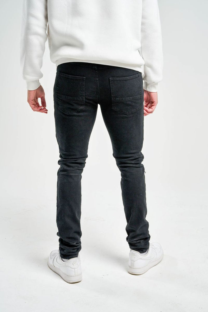 SPARK PREMIUM DENIM SLIM FIT JEANS - S4405 - JET BLACK