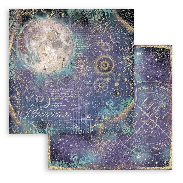 Stamperia - Backgrounds Double-Sided Paper Pad 8"X8" - 10/Pkg - Cosmos Infinity. This package includes 10 Designs/1 Each. Available at Embellish Away located in Bowmanville Ontario Canada.