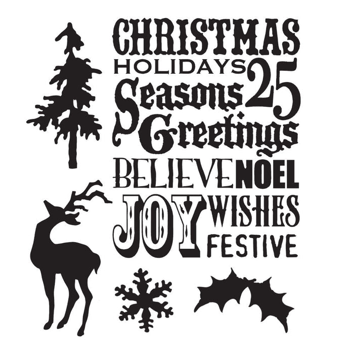 Stampers Anonymous - Tim Holtz - Cling Stamps - Seasons Silhouettes. Available at Embellish Away located in Bowmanville Ontario Canada.