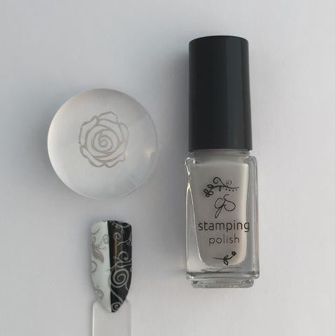 #015 Stone Cold | Clear Jelly Stamping Polish