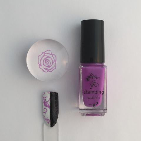 #017 Lynnie Loves Lavender | Clear Jelly Stamping Polish