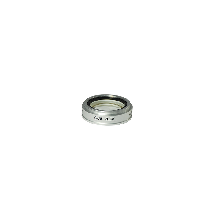 0.5X Auxiliary Objective Barlow Lens for SZ1701 Zoom Stereo Microscope, Screw Thread:M55x0.75mm, SKU SZ17014211, three quarter front view