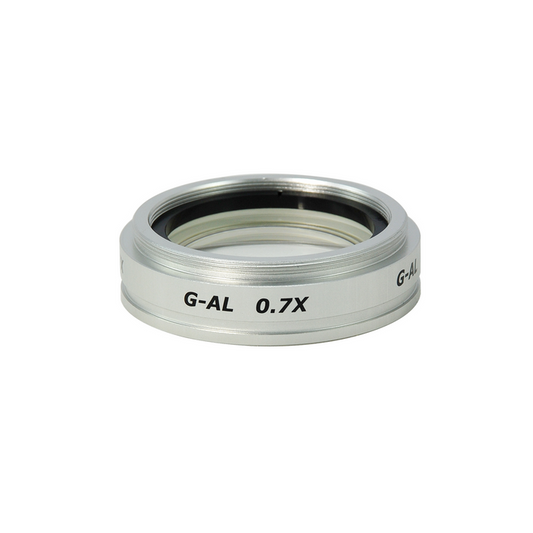 0.7X Auxiliary Objective Barlow Lens for SZ1701 Zoom Stereo Microscope, Screw Thread:M55x0.75mm, SKU SZ17014311, three quarter front view