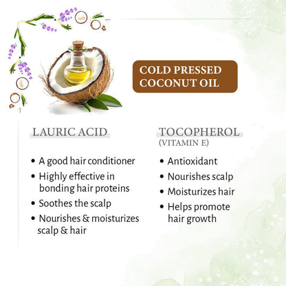 1% Tea Tree & 99% Coconut Oil – Cold Pressed, Promotes Hair Growth, Controls Hair Fall, Dandruff & Lice, Soothes Itching - Keya Seth Aromatherapy