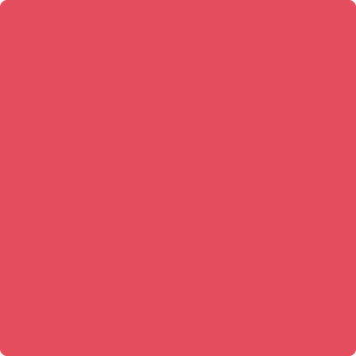 2000-30: Red Tulip  a paint color by Benjamin Moore avaiable at Clement's Paint in Austin, TX.