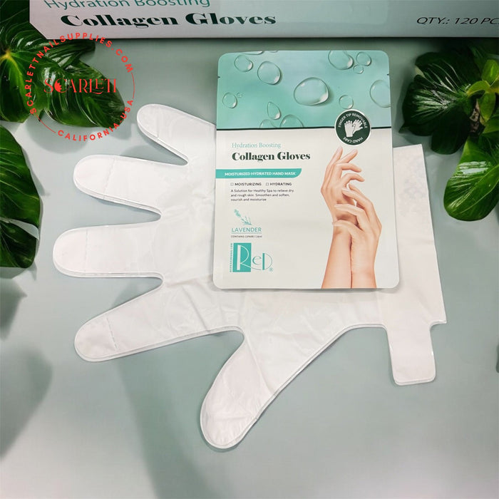 2IN1 Collagen Lotion Gloves / Socks 120 Pairs box | NEW 2026 Salon-Grade Removable Fingertips Toetips