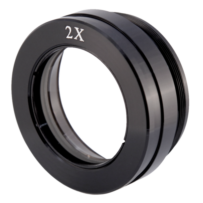2X Auxiliary Objective Barlow Lens for SZ0702 Zoom Stereo Microscope, Screw Thread:M48x0.75mm