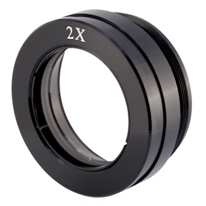 2X Auxiliary Objective Barlow Lens for SZ0702 Zoom Stereo Microscope, Screw Thread:M48x0.75mm