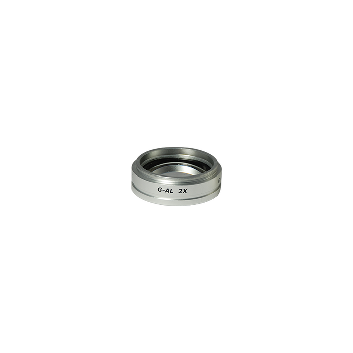 2X Auxiliary Objective Barlow Lens for SZ1701 Zoom Stereo Microscope, Screw Thread:M55x0.75mm, SKU SZ17014611, three quarter front view