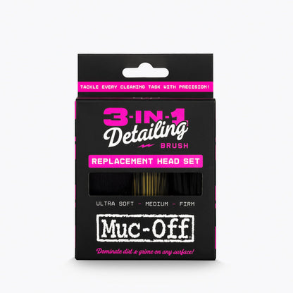 3 in 1 Detailing Brush Replacement Head Set