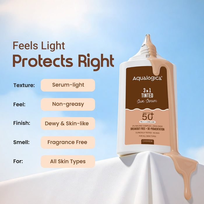 3-in-1 Tinted Sun Serum - Cashew | 50g