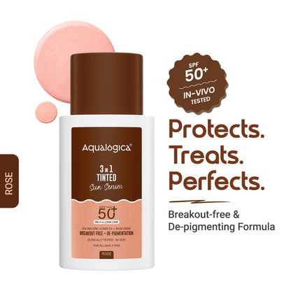 3-in-1 Tinted Sun Serum - Rose | 50g