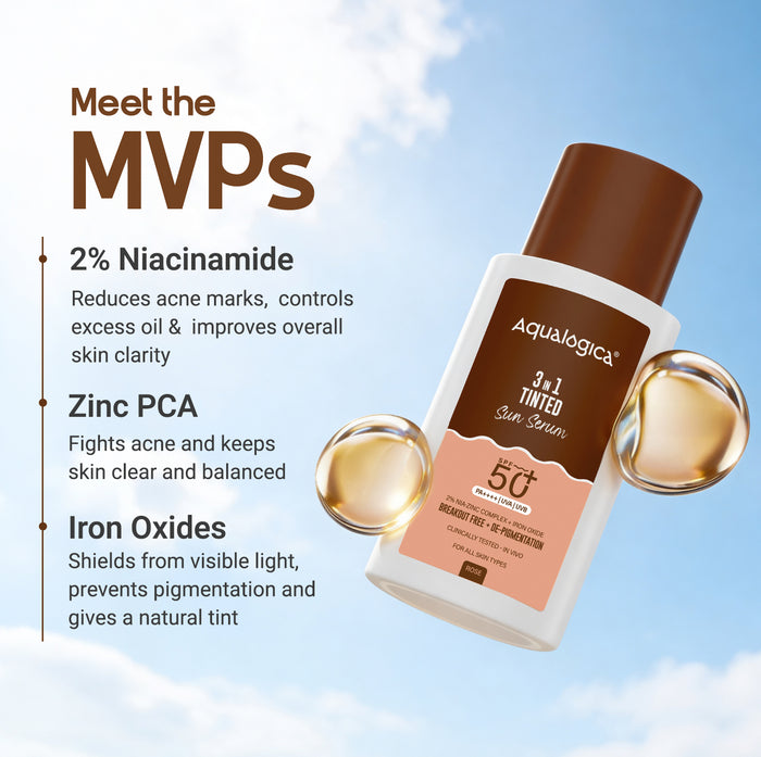 3-in-1 Tinted Sun Serum - Rose | 50g
