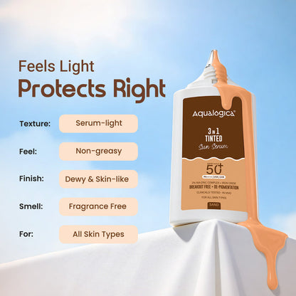 3-in-1 Tinted Sun Serum - Sand | 50g