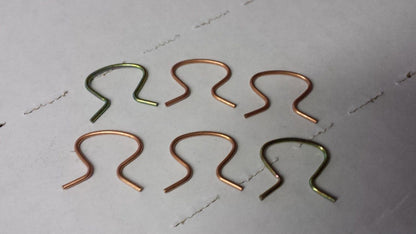 40's 50's 60's 70's Chevy GM Ford Door Window Handle Clip (6 pcs)