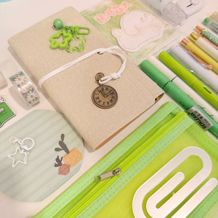 Green Daisy Journaling Stationery Set