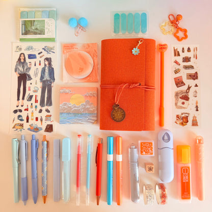 Sunset Breeze Stationery Set 🧡💙