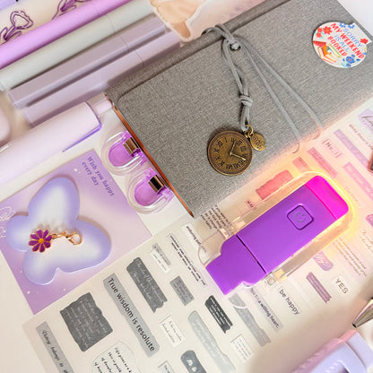 Lavender & Gray Journal Stationery Gift Set | Cozy Desk Essentials