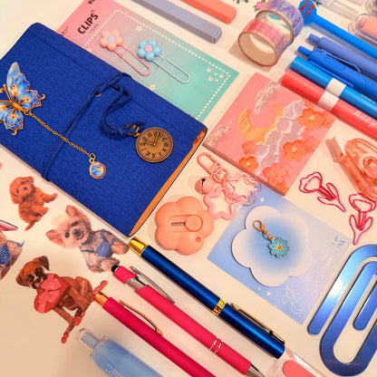 Blue & Pink Journal Set | Aesthetic Stationery Bundle