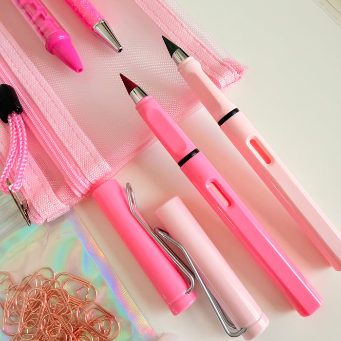 Blush Pink Stationery Gift Box | Journal & Planner Essentials Set | Cute Desk Accessories