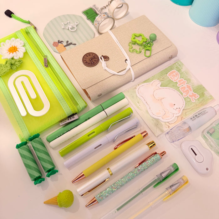 Green Daisy Journaling Stationery Set