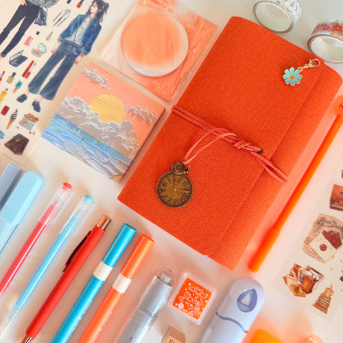 Sunset Breeze Stationery Set 🧡💙