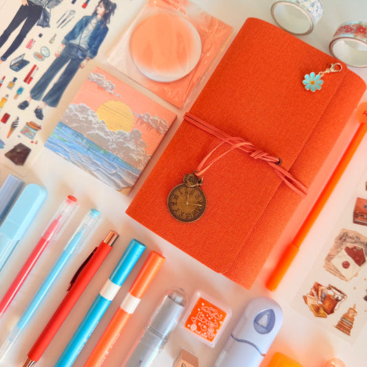 Sunset Breeze Stationery Set 🧡💙