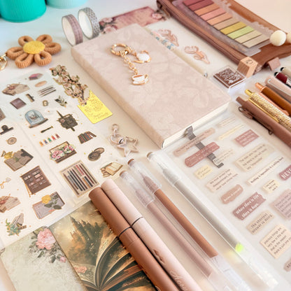Neutral Aesthetic Stationery Set 🤎