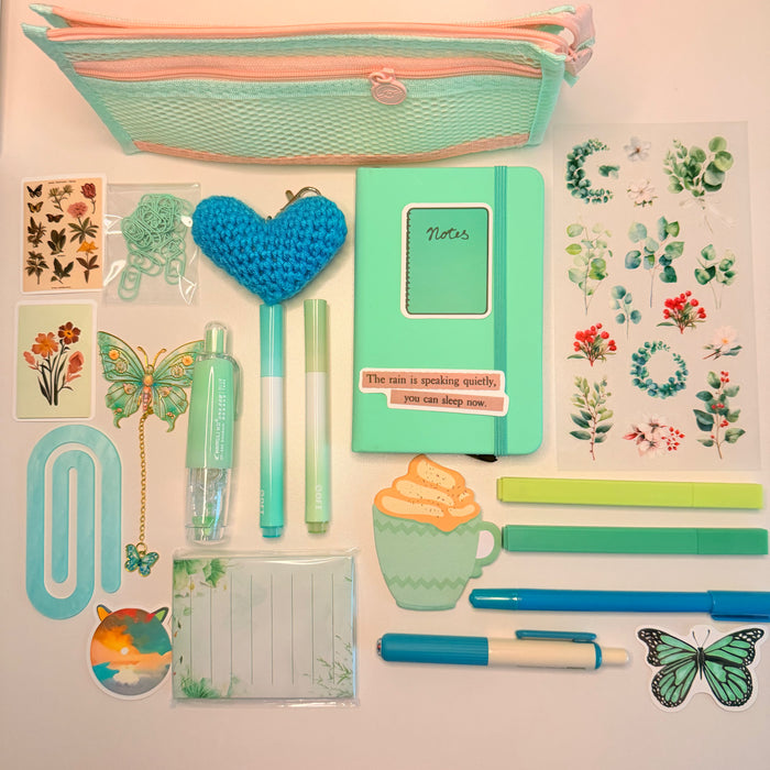 Fresh Mint Aesthetic Stationery Set ✨