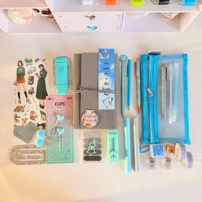 Blue & Aqua Stationery Bundle