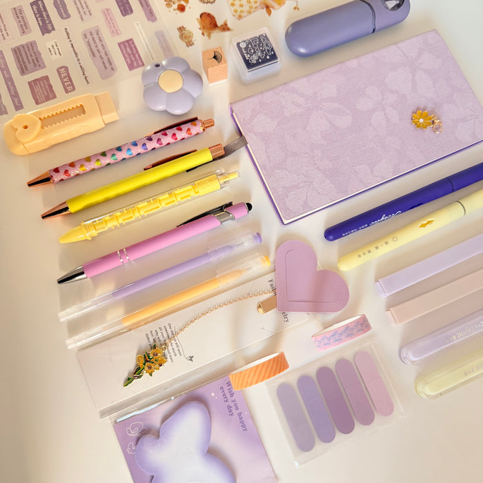 Lilac & Yellow Stationery Bundle💜💛
