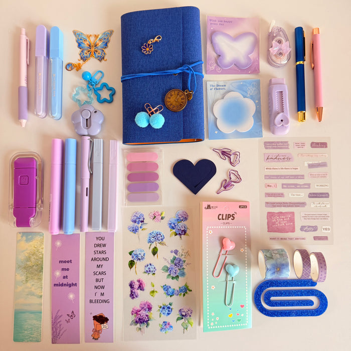 Blue & Purple Aesthetic Stationery Gift Box