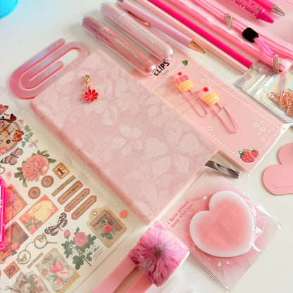 Blush Pink Stationery Gift Box | Journal & Planner Essentials Set | Cute Desk Accessories