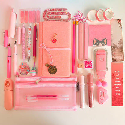 Pink Stationery Gift Box – Journal, Pens & Cute Desk Accessories Set