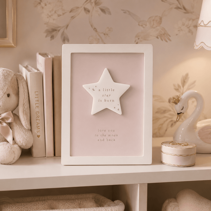 'A Little Star is Born' Mini Pink Framed Art Accessories