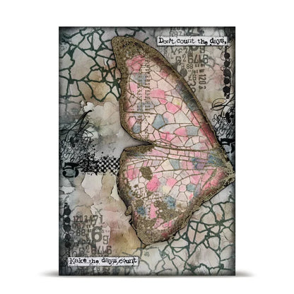 AALL and Create Stamp Set - 372 - Textural Elements. Size: 10cmx15cm | 3.9"x5.9". Available at Embellish Away located in Bowmanville Ontario Canada. Example by brand ambassador.