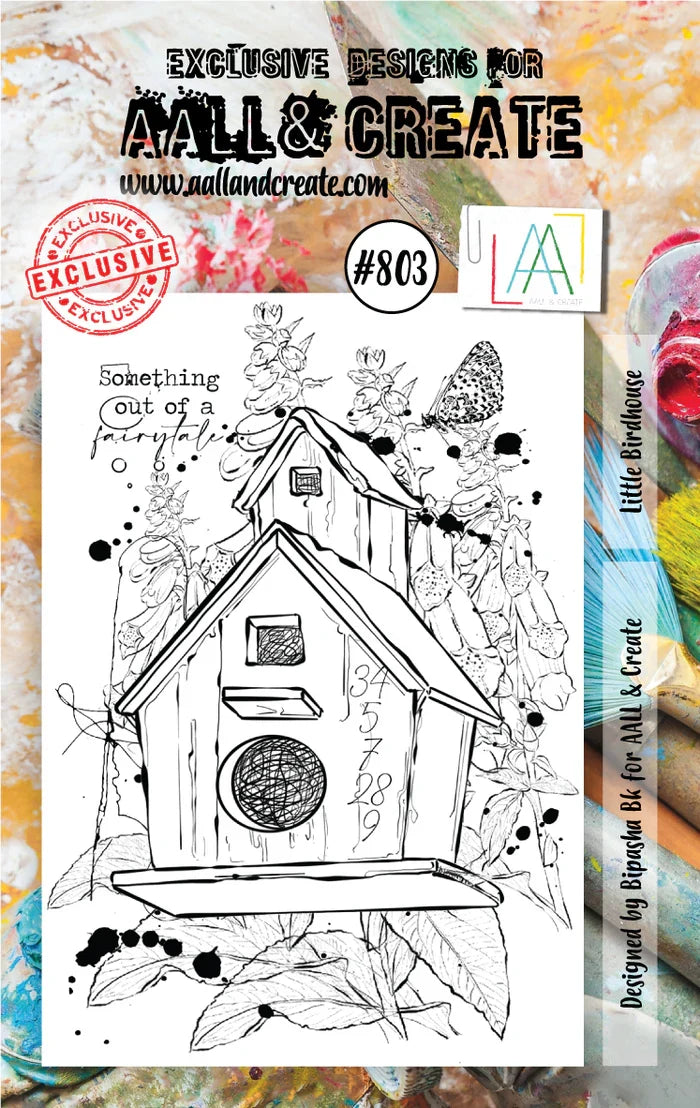 AALL and Create Stamp Set - 803 - Little Birdhouse. Size: 7.3x10.25 cm | 2.9"x4". Available at Embellish Away located in Bowmanville Ontario Canada.