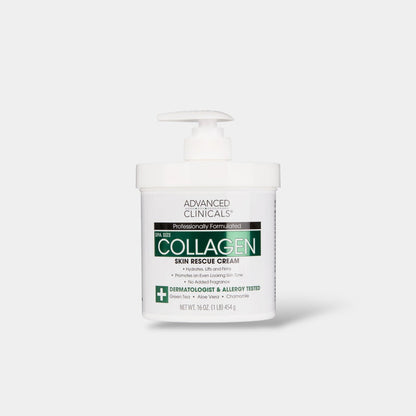 Advanced Clinicals Collagen Cream 454g كريم الكولاجين من شركة أدفانسد كلينيكالز