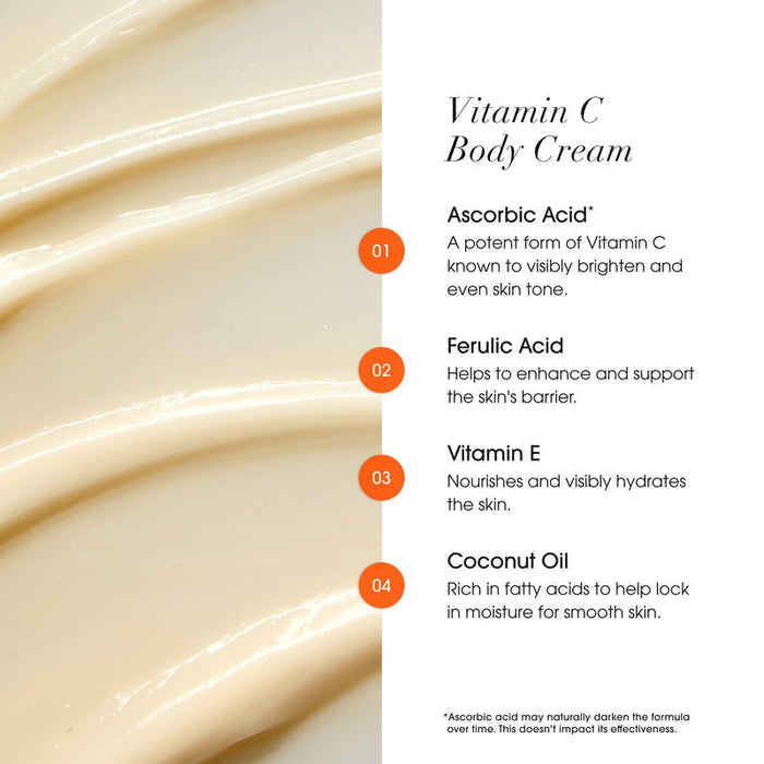 Advanced Clinicals Vitamin C Brightening Body Cream 454g كريم فيتامين سي لتفتيح الجسم من أدفانسد كلينيكالز - Princess Cosmetics Qatar