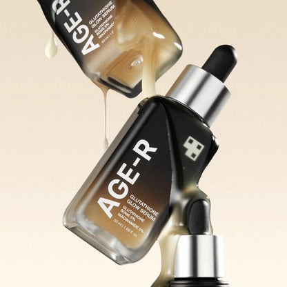 AGE - R GLUTATHIONE GLOW SERUM - Ser Facial Anti - Imbatranire Cu Glutation - skinseen.ro
