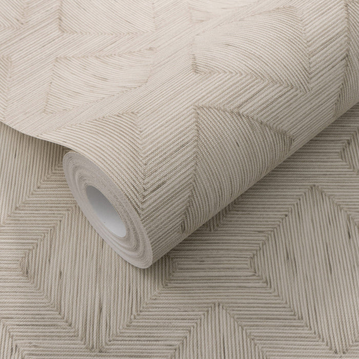 Alaric Taupe Diamond Print Wallpaper Home Improvement